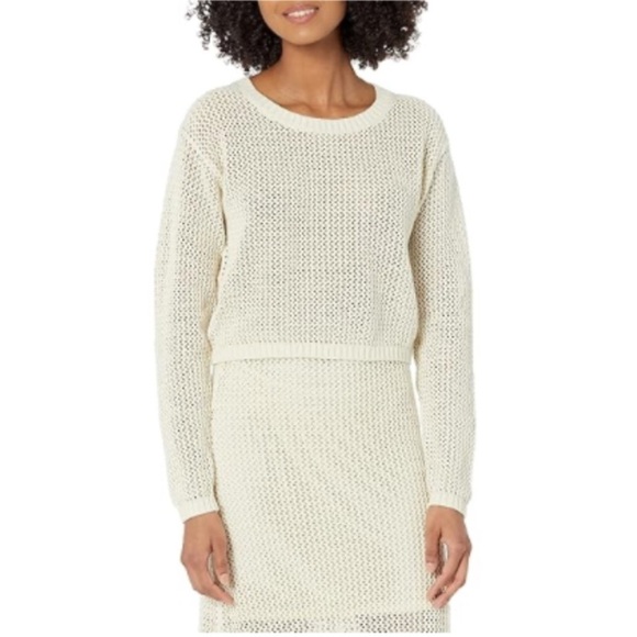 The Drop Birch Crochet Set | Sweater & Maxi Skirt Cream M Cotton Beach Boho - Picture 1 of 6